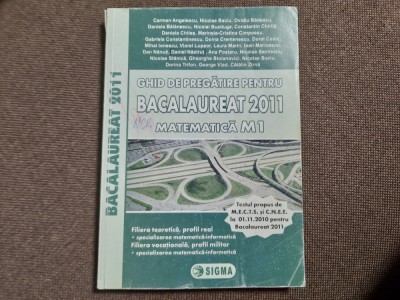 GHID DE PREGATIRE BACALAUREAT M1--2011--RF13/0 foto