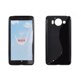 Husa Silicon S-Line Neagra Microsoft Lumia 950 - Protectie Premium