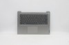 Carcasa superioara cu tastatura palmrest Laptop, Lenovo, IdeaPad 3-14IML05 Type 81WA, 5CB1C05010, AM1JU000300, AP22C000630, Platinum Grey, layout UK