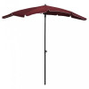 Umbrela de gradina cu stalp, rosu bordo, 200x130 cm GartenMobel Dekor, vidaXL