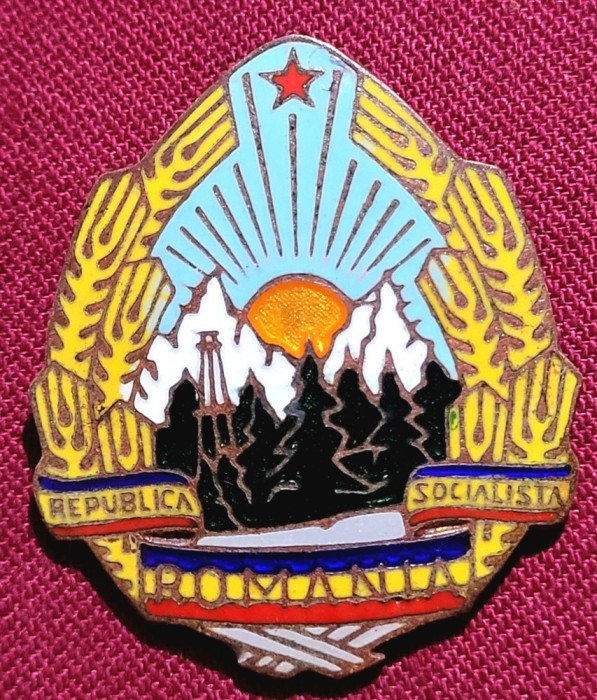 Insigna Stema RSR 4.5 cm
