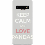 Husa silicon pentru Samsung Galaxy S10, Panda Phone