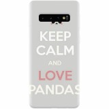 Husa silicon pentru Samsung Galaxy S10, Panda Phone