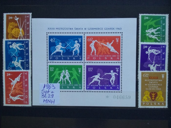 1963-Polonia-2 seturi-MNH