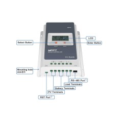 MPPT Epever 20A regulator solar foto