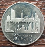 (M2269) MONEDA GERMANIA - 10 EURO 2015, LIT. F, ANIVERSARE - 1000 ANI LEIPZIG, Europa