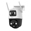 Camera IP rotativa exterior Wi-Fi, 5+5MP, lentila duala, sirena, auto smart tracking, IR 30m, lumina alba 30m, microfon, difuzor, detectie vehicul/om, Imou