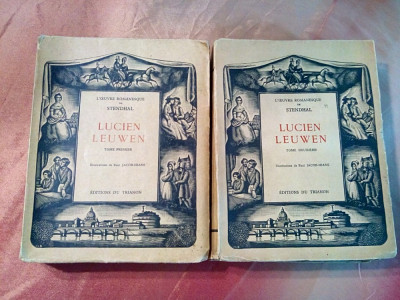 LUCIEN LEUWEN - 2 Vol. - STENDHAL - Paul JACOB-HIANS (ilustrations) - 1929 foto