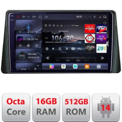 Navigatie Ford Focus 4 2019+ Edotec Kit-focus4 8 core QLED 2K 16+512 360 Android Waze USB Navigatie Internet Youtube Radio CarStore Technology foto