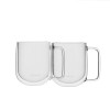Set 2 Cani Sticla Dublu Termorezistenta 350ml Zokura - Cafea, Ceai, Cocktail