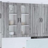 vidaXL Dulap suspendat de bucătărie cu ușă Gri Sonoma 40 x 31 x 100 cm 885451