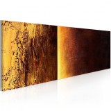 Cumpara ieftin Tablou pictat manual - Two textures 100x40 cm