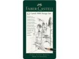 Creion grafit hexagonal Design Castell 9000 Faber-Castell 12 buc/set