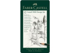 Creion grafit hexagonal Design Castell 9000 Faber-Castell 12 buc/set