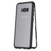 Husa 360 Magnetic Samsung Galaxy S8, Protectie Completa, Metal+Sticla, Negru, Anti-Soc, Anti-Zgarieturi