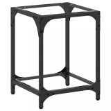 Cumpara ieftin Masuta de cafea, blat din sticla transparenta, 30x30x40 cm otel