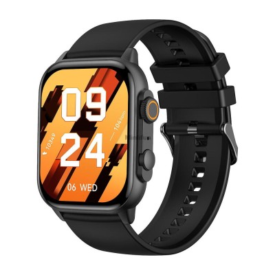 SMARTECH SmartWatch cu Apel Bluetooth, Tensiune arteriala, Ritm cardiac, Nivel Oxigen, Nivel stres, Ciclu menstrual, Afisare vreme, Calendar, Calculat foto