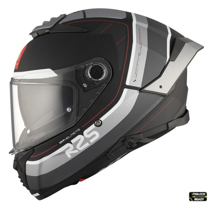 Casca integrala pentru scuter - motocicleta MT Thunder 4 SV R25 B2 negru/gri mat (ochelari soare integrati) M (57/58cm)