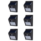 Pachet 6 Lampi cu LED incarcare solara si senzor de miscare 30 LEDURI