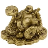 Sarpe auriu cu buddha pe monede chinezesti
