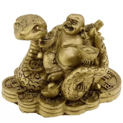 Sarpe auriu cu buddha pe monede chinezesti foto