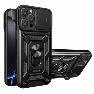 Husa pentru Apple iPhone 16 Pro Max, Techsuit, CamShield, Neagra foto