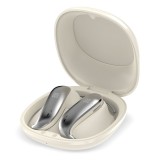 Casti wireless TWS ElectroMures EM E2 cu ear-hook, Bluetooth 6.0, albe