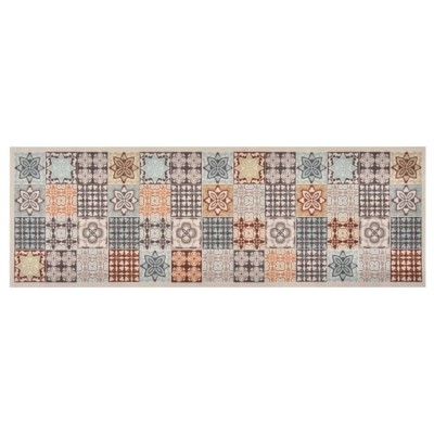 Covoras de bucatarie lavabil, 45x150 cm, model mozaic foto