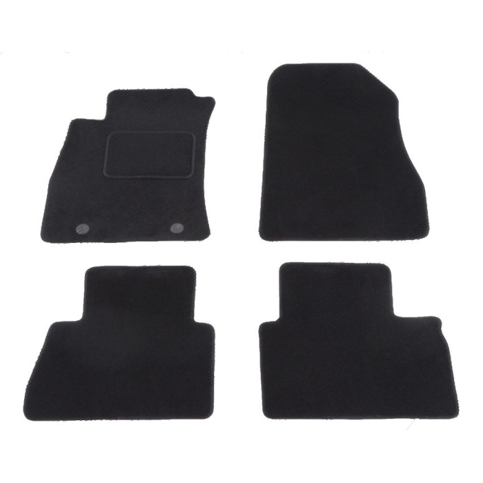 Set covorase auto mocheta Velor NISSAN JUKE (F15), 06.2010-12.2019, negru,