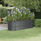 VidaXL Strat &icirc;nălțat grădină 224x80x68 cm oțel vopsit electrostatic