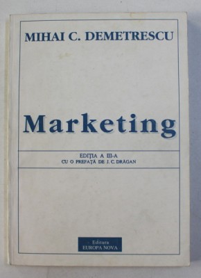 MARKETING de MIHAI C. DEMETRESCU , 1991 foto