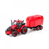 Cumpara ieftin Tractor cu remorca animale, 40x11.5x17 cm, 5-7 ani, 3-5 ani, Băieți, Oem