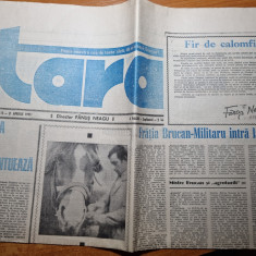 ziarul TARA - 15-21 aprilie 1991-director fanus neagu,muzica pop-rock