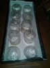 Cutie cu ventuze vechi-medicina traditionala,lot ventuze originale sticla groasa