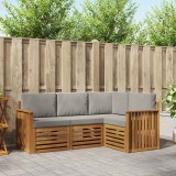 vidaXL Seturi de canapele cu pernă 4 pcs Gri natural și deschis 3374726