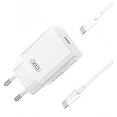 Incarcator Retea Cu Cablu USB-C XO Design L126, 20W, 3A, 1 x USB-C, Alb