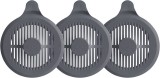 Set de 3 filtre pentru scurgere MR.SIGA, silicon, gri, 12,9 cm