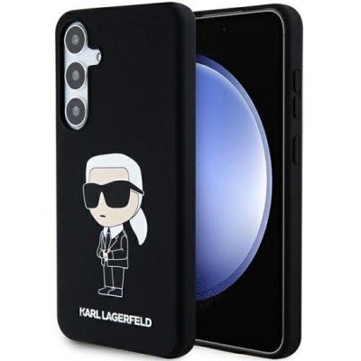 Husa pentru Samsung Galaxy S24 - Karl Lagerfeld Silicone (KLHCS24SSNIKBCK) - Ikonik foto