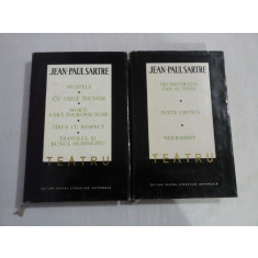 JEAN-PAUL SARTRE - Teatru - 2 volume ( ed. cartonata )