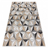 Covor SISAL COOPER Mozaic, Triunghiurile 22222 ecru / negru, 160x220 cm, Dreptunghi