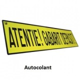 Autocolant -Atentie! Gabarit depasit!- trailer