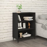 Cumpara ieftin Servantă, negru, 69,5x32,5x90 cm, lemn prelucrat