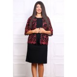 Blaizer dama din tull brodat Ianda - 54Marimea