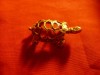 Miniatura veche argint -Broasca Testoasa, marcaj argint si de mester , L= 3cm, Figurina