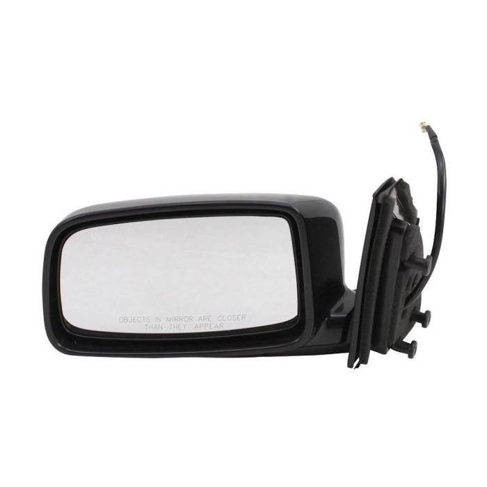 Oglinda exterioara Mitsubishi Lancer (Cs) 09.2003-08.2008 partea stanga BestAutoVest crom plana carcasa neagra reglare electrica fara incalzire, cu 3