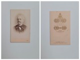 Fotografie de colectie CDV Atelier Josef Lowy, Fotograful Curtii din Viena, Portret de barbat, Wien, Viena, Austria, Austro-Ungaria, 1873