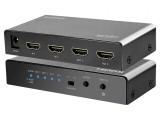 Switch HDMI 2.0 HDCP 2.2 Negru cu 2 Intrări HDMI