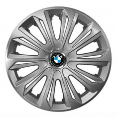 Set 4 capace roti Strong silver varnished pentru gama auto BMW, R15