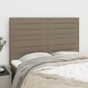 VidaXL Tăblii de pat, 4 buc, gri taupe, 72x5x78/88 cm, textil 3116474