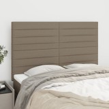 VidaXL Tăblii de pat, 4 buc, gri taupe, 72x5x78/88 cm, textil 3116474